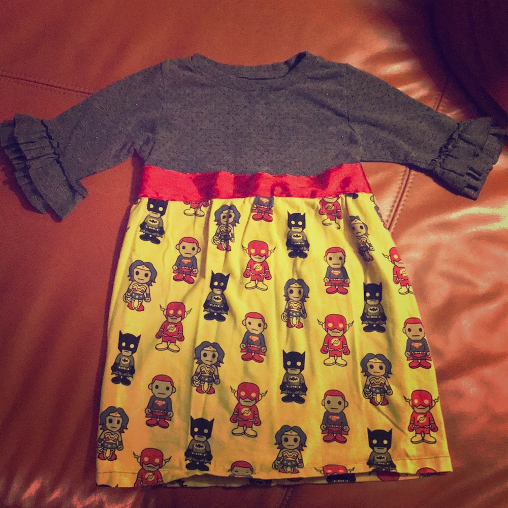 Superheros Dress Girls size 5